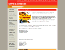 Tablet Screenshot of barnoelec.com